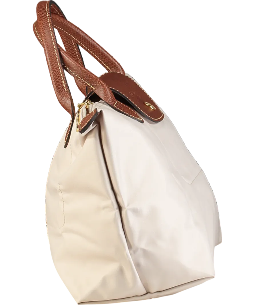 Longchamp Cream Le Pliage Original Pouch Bag UK S