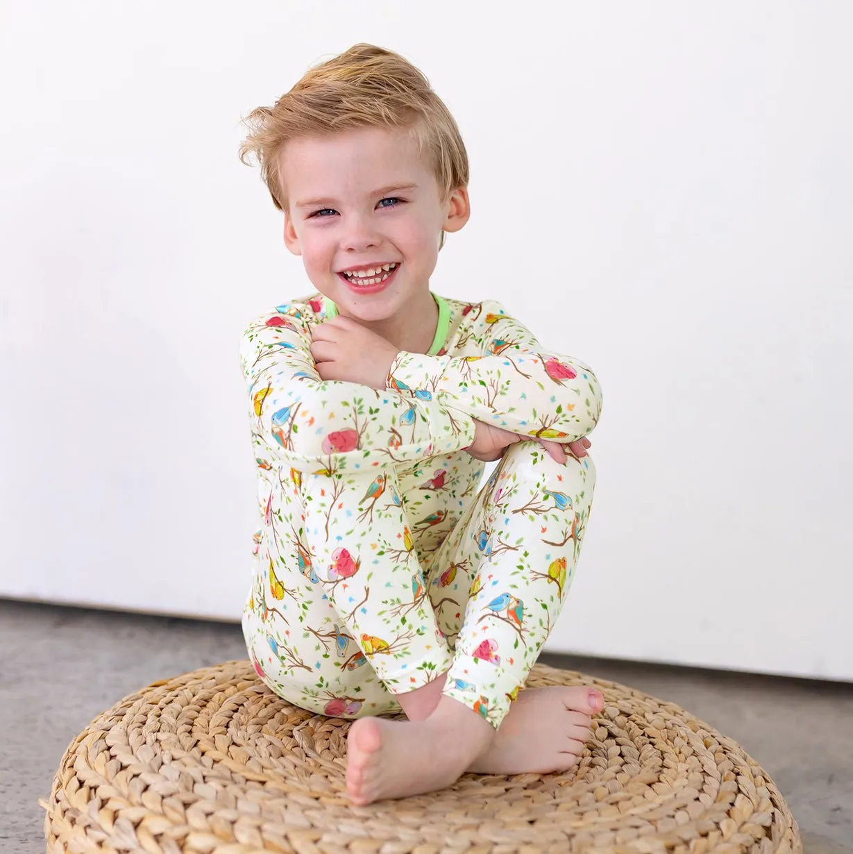 Love Birdees Long Sleeve Pajama Set (2T-12Y)