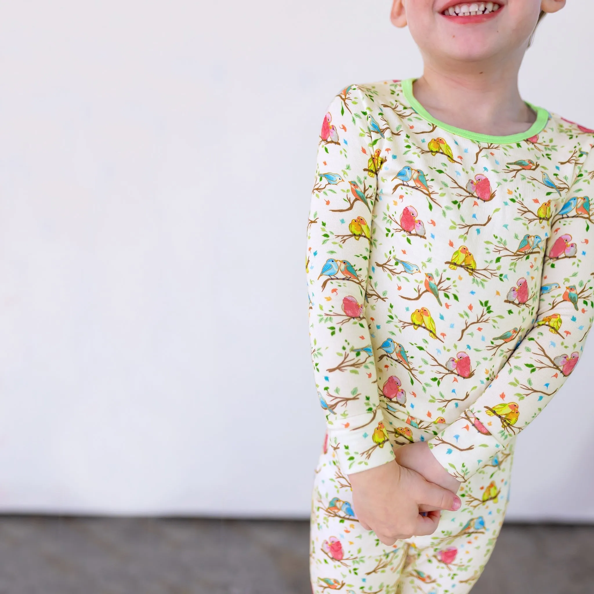 Love Birdees Long Sleeve Pajama Set (2T-12Y)