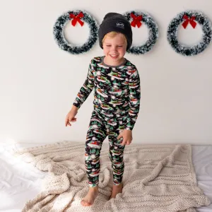 Magical Midnight Express Trains Long Sleeve Pajama Set (2T-12Y)