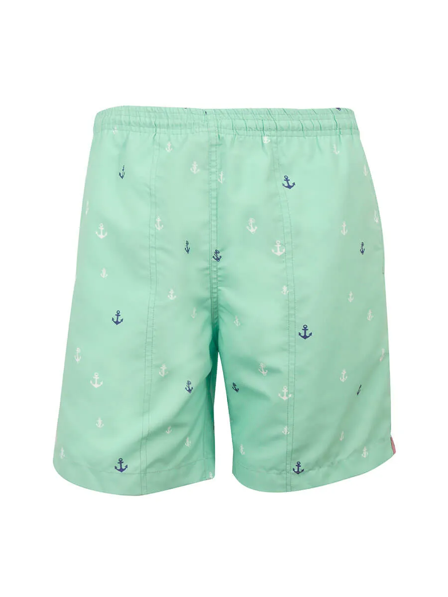 Men's Print Swim Trunk - Anchors Away