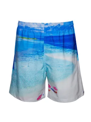 Men's Print Swim Trunk - Beach Day