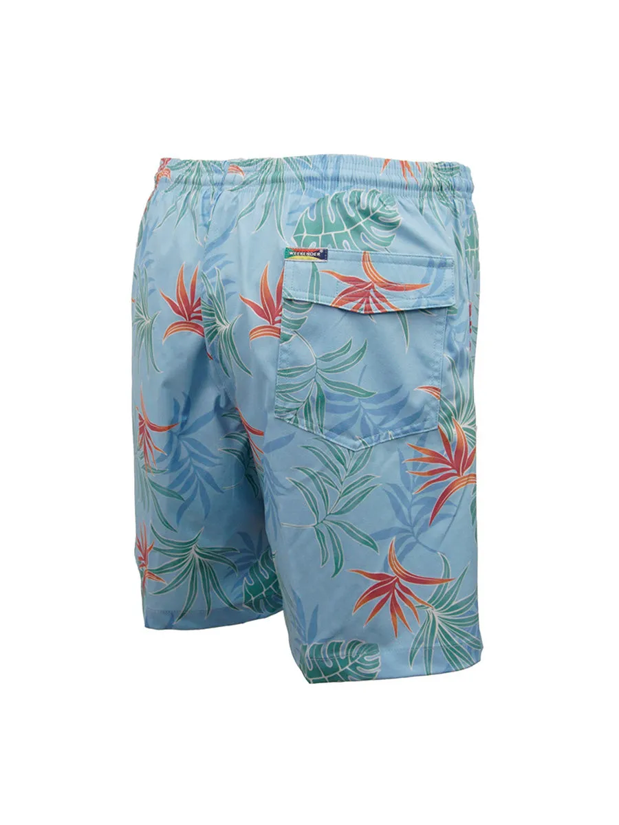 Men's Print Swim Trunk - Birds of Paradise