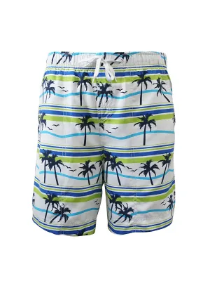 Men's Print Swim Trunk - Palm Breeze