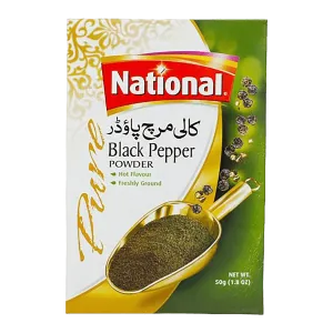 NATIONAL BLACK PEPPER POWDER 50G