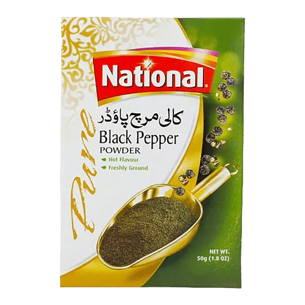 NATIONAL BLACK PEPPER POWDER 50G