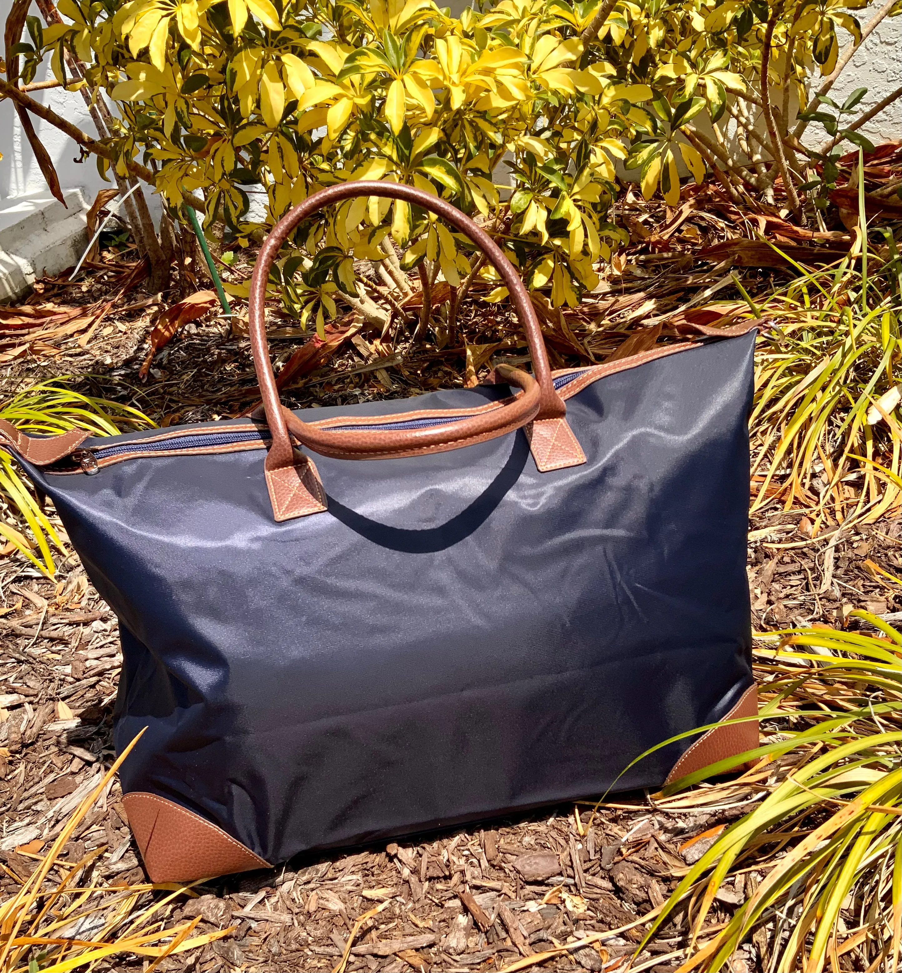 Navy Pierson Overnight Weekender / Large Tote with Shoulder Strap