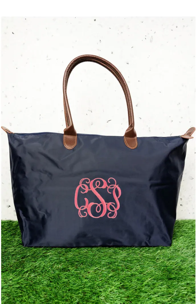 Navy Pierson Overnight Weekender / Large Tote with Shoulder Strap