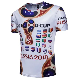 New 3D Tshirt Russia 2018 World Cup
