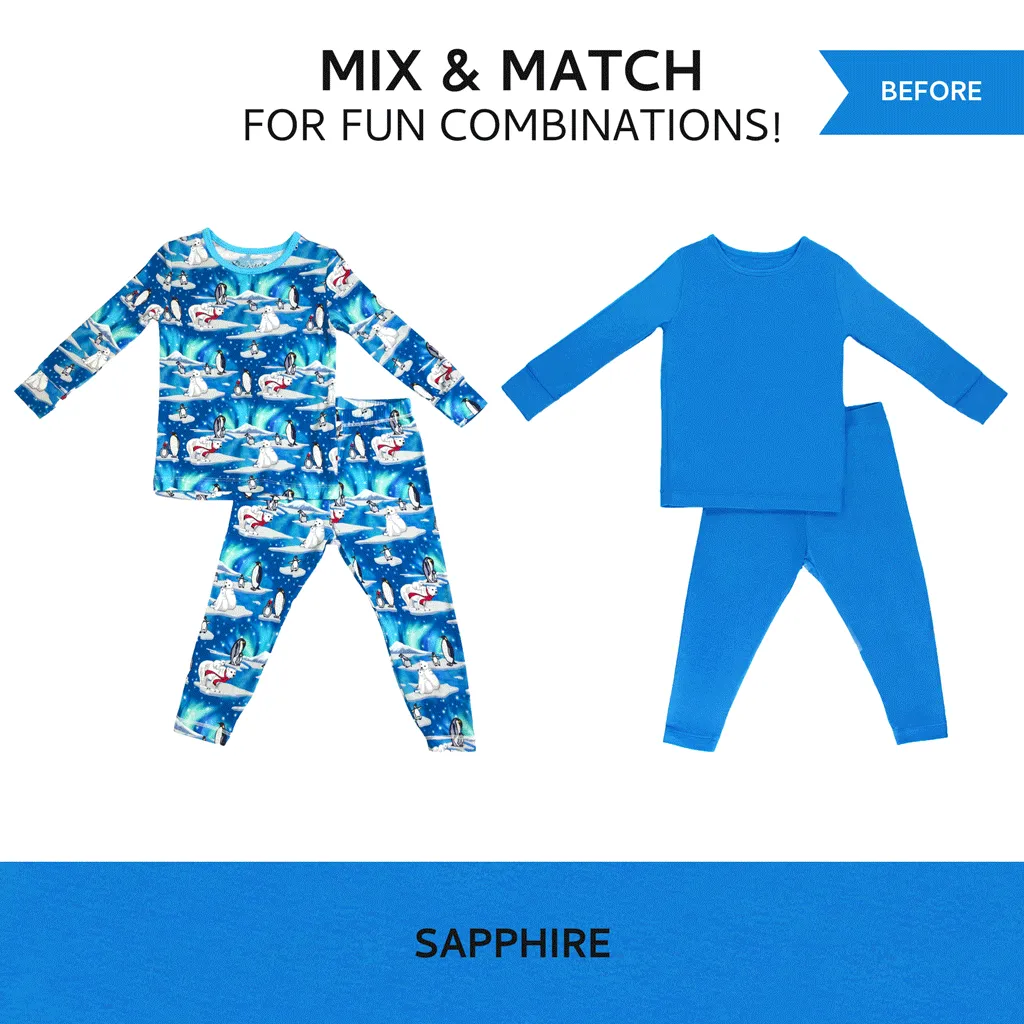 Northern Lights, Polar Bears & Penguins Long Sleeve Pajama Set (12M-12Y)
