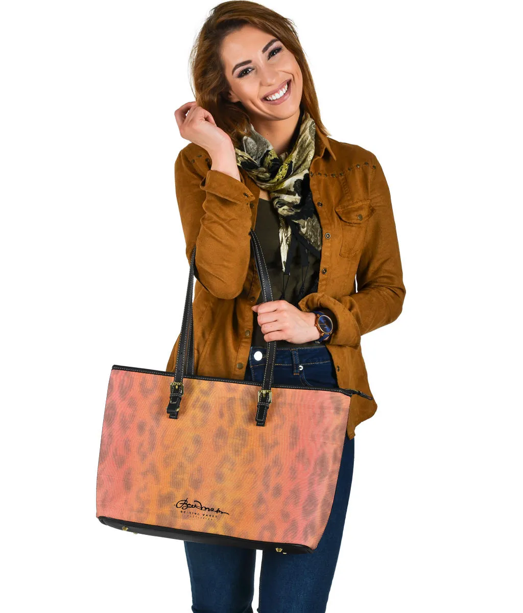 Ombre Leopard Large Tote Bag