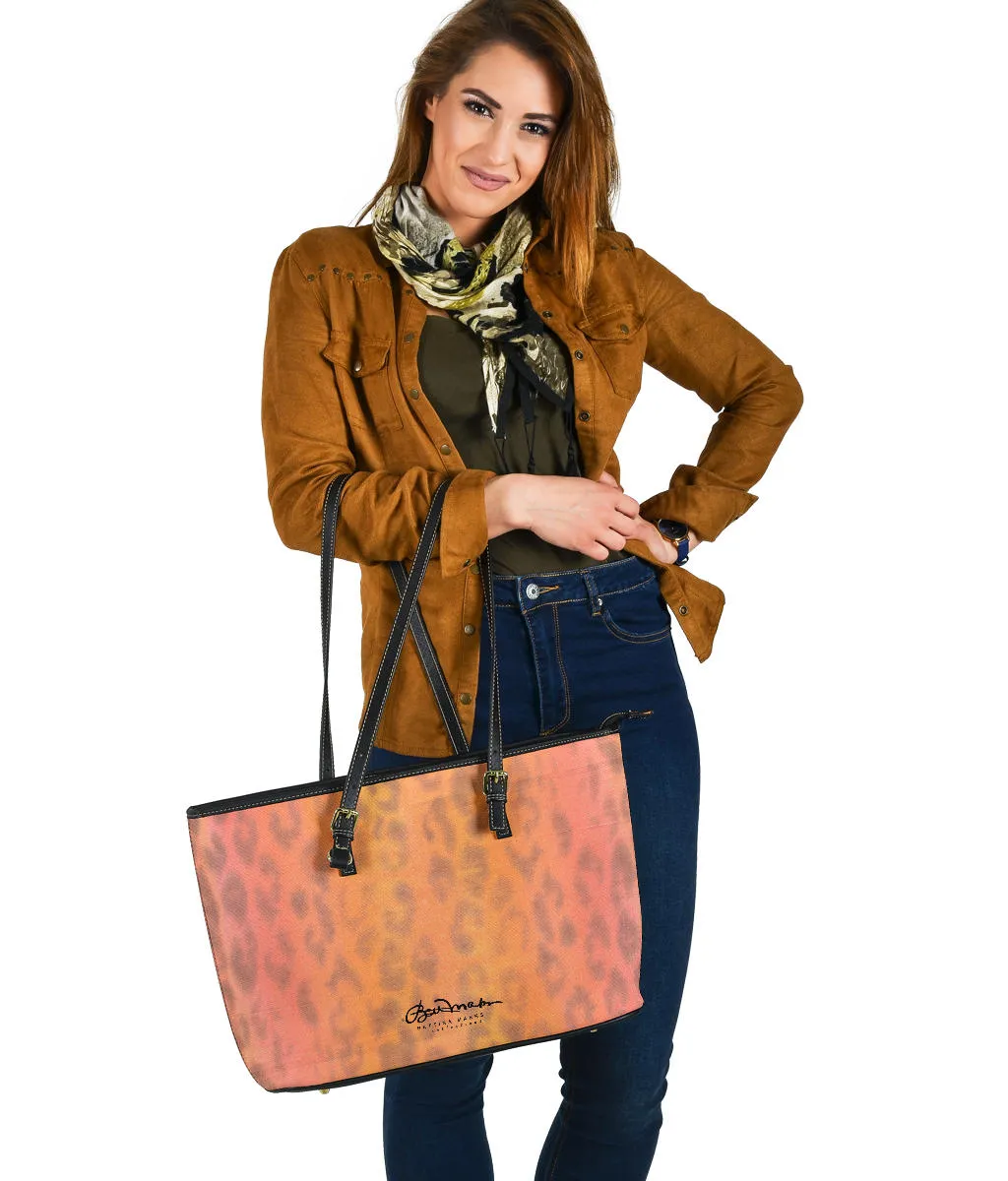 Ombre Leopard Large Tote Bag