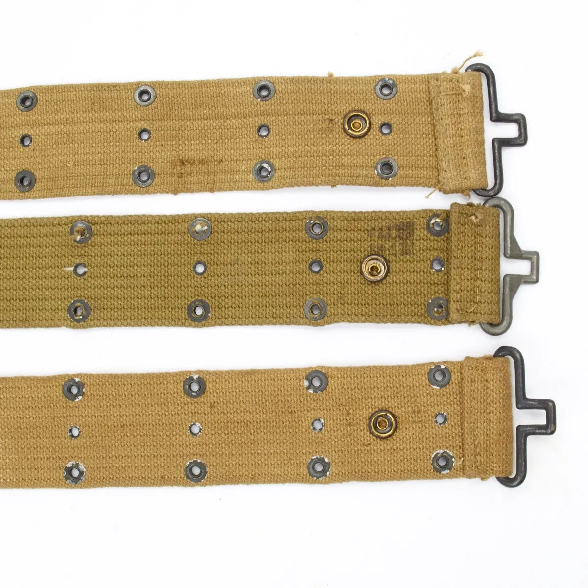 Original U.S. WWII M1936 Web Pistol Belt - Clear WWII Dates
