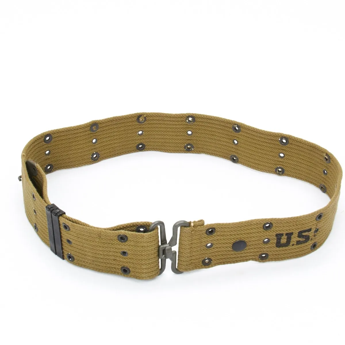 Original U.S. WWII M1936 Web Pistol Belt - Clear WWII Dates