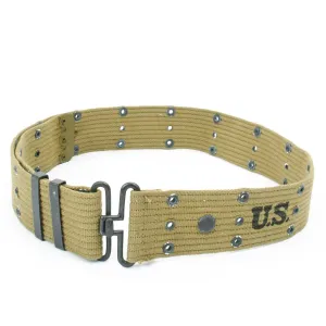 Original U.S. WWII M1936 Web Pistol Belt - Clear WWII Dates