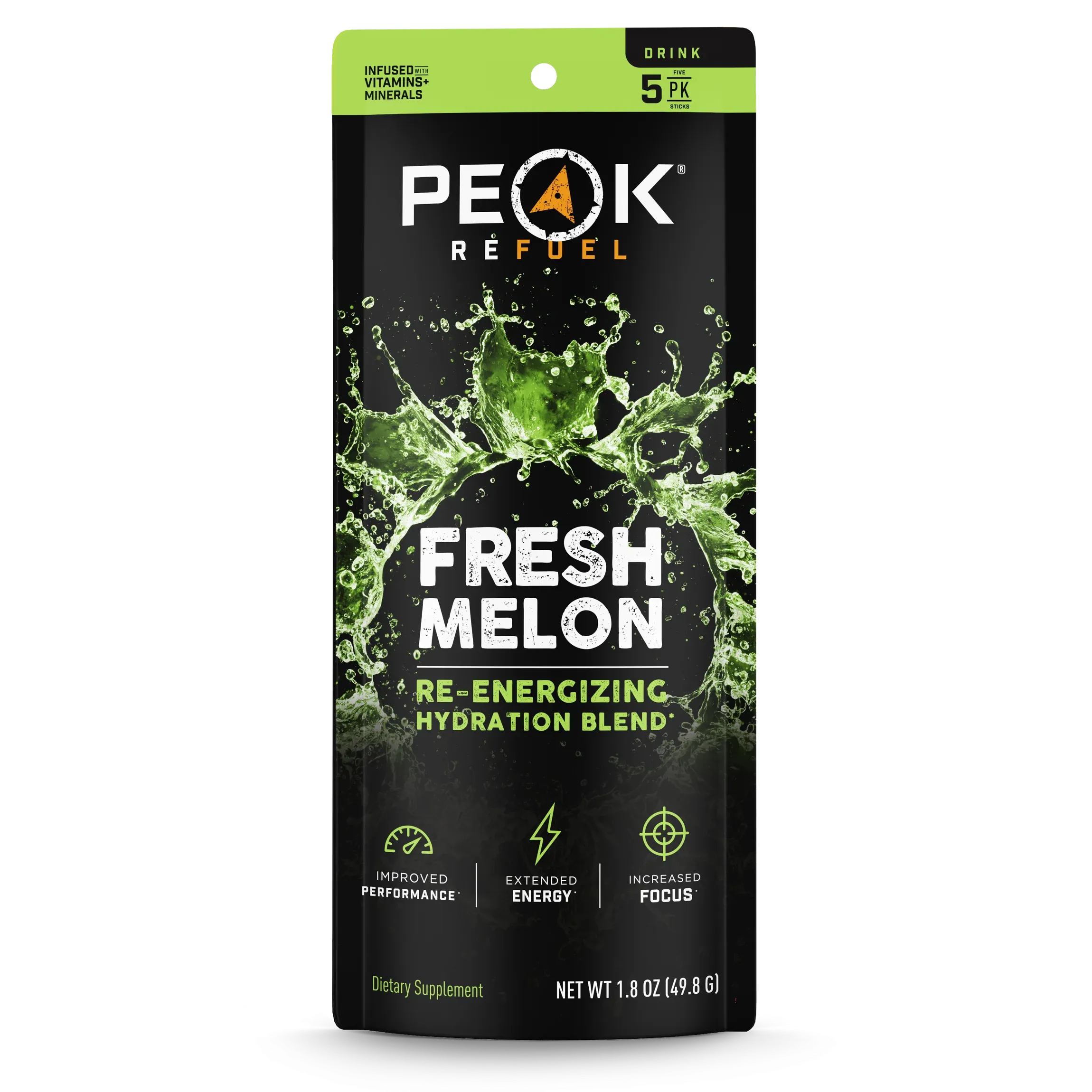 PEAK REFUEL RE-ENERGIZING DRINK STICK 5 PACK