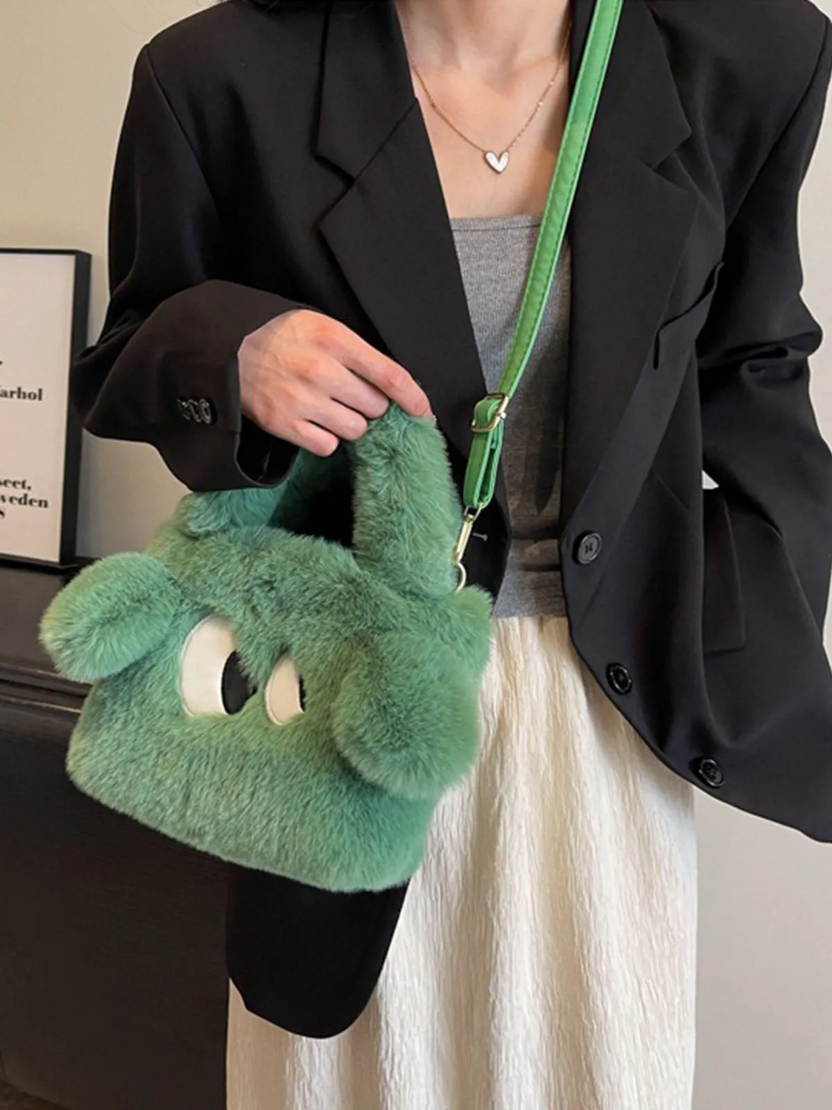 Plush Crossbody Bag