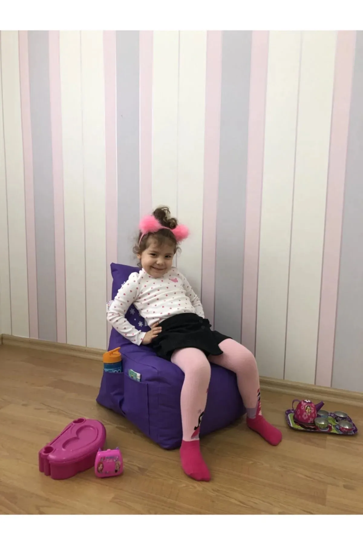 Pufumo Garden Purple Elsa Children's Bean Bag