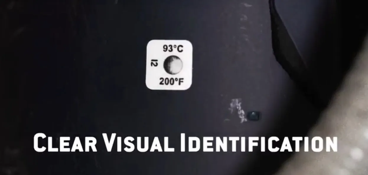 Series 4 Tempilabel Four Level Temperature Indicating Label - Pack of 10