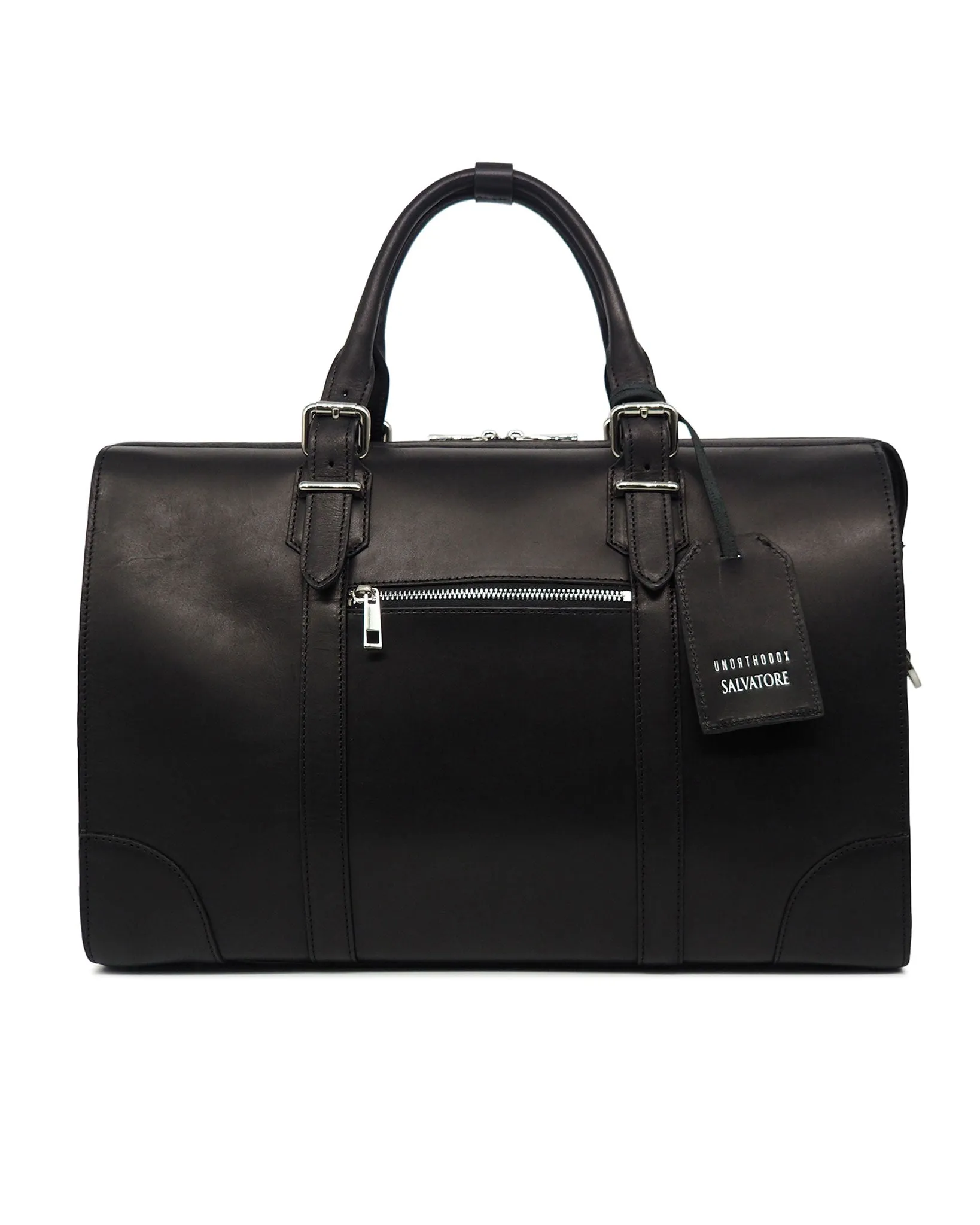 The Viaggio Leather Duffel (Nero)