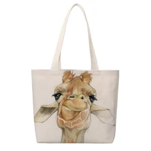 [TUS-650] Giraffe Portrait Totes