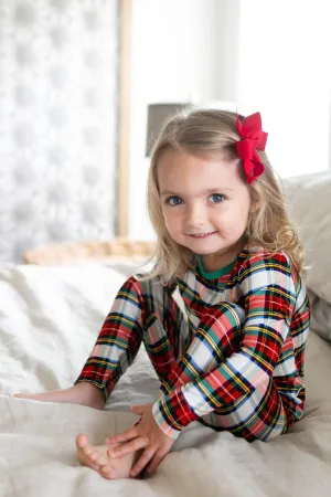 Winter Holiday Plaid Long Sleeve Pajama Set (6M-12Y)