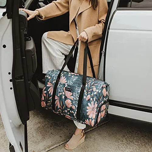 Women's Large Duffel - Weekender Bag with Shoe Pocket - Travel Bag